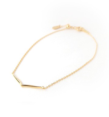 K10 V型手鍊～Ello May Fina～（K18多變）