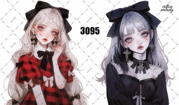 original sticker o.3095 人物貼紙 原創貼紙 cotton melody