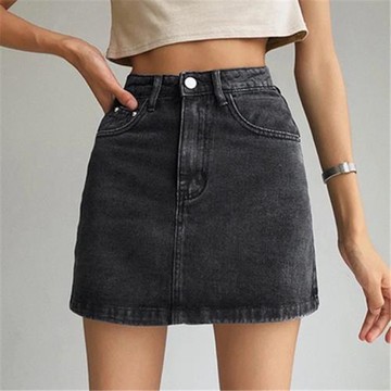 聰明超市vintage｜美式復古基礎款經典牛仔半裙短裙半身裙