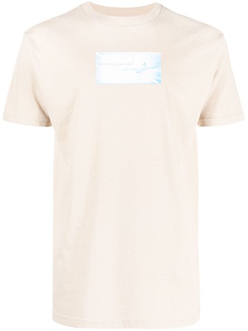 Pleasures - graphic-print cotton T-shirt - men - Cotton - S - Neutrals
