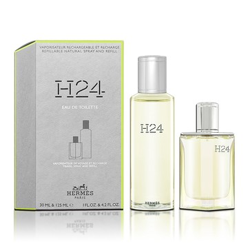HERMES 愛馬仕 H24 香氛禮盒(淡香水 30ML+補充瓶125ML)