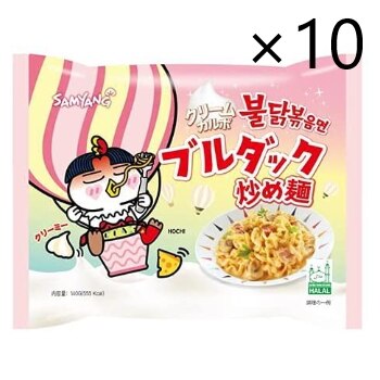 三養 クリーム カルボ ブルダック炒め麺 140g ｘ 10袋 ブルダックポックンミョン