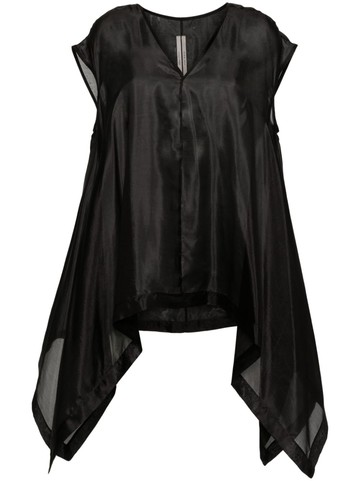 Rick Owens - Faun V-neck silk blouse - women - Silk - 40 - Black