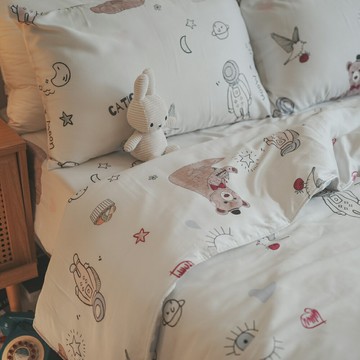 [ 趣味星球 ] 天絲40支 床包 兩用被組 棉床本舖  兩用被