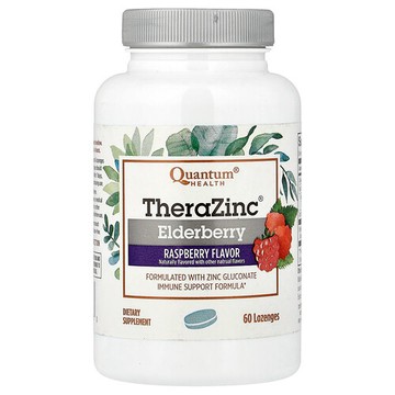 Quantum Health, TheraZinc®，接骨木果，樹莓味，60 含片