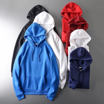 美式加絨衛衣男春秋款連帽潮牌重磅帽衫外貿出口尾單男裝運動外套