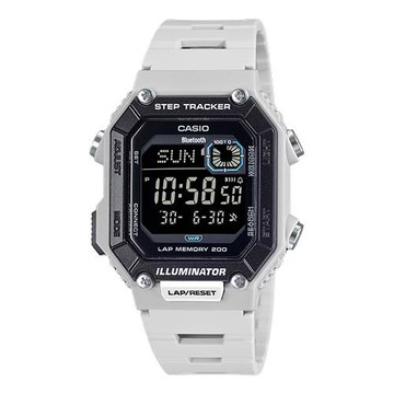 【CASIO 卡西歐】數位電子錶 藍牙手機連線 多功能 步數紀錄 200組記憶 WS-B1000 (WS-B1000-8B)