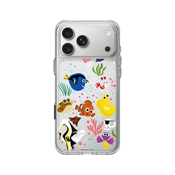 iPhone 17 Pro Max Clear Case（相機按鈕） 透明 - 迪士尼-皮克斯 PIXAR - 海底總動員 - 角色集合