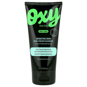 Oxy Skin Care, 敏感皮膚抗痘潔面乳，5 液量盎司（148 毫升）