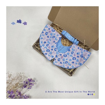 緣型鄰家小花邊口水巾