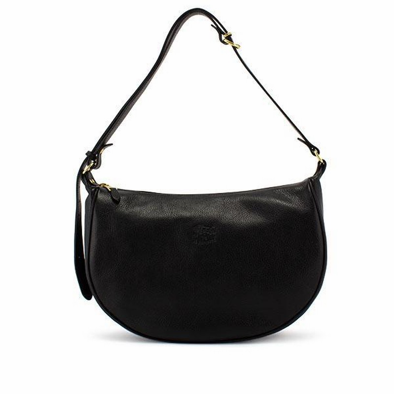 イルビゾンテ ブラック ハーフムーン ショルダーバッグ 新品未使用タグ付き イルビゾンテ ハーフムーン ショルダー