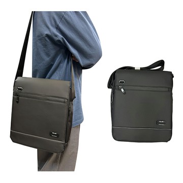 ~雪黛屋~SPYWALK 肩側包中容量二主袋+外袋共五層防水尼龍布MP3孔SW9325