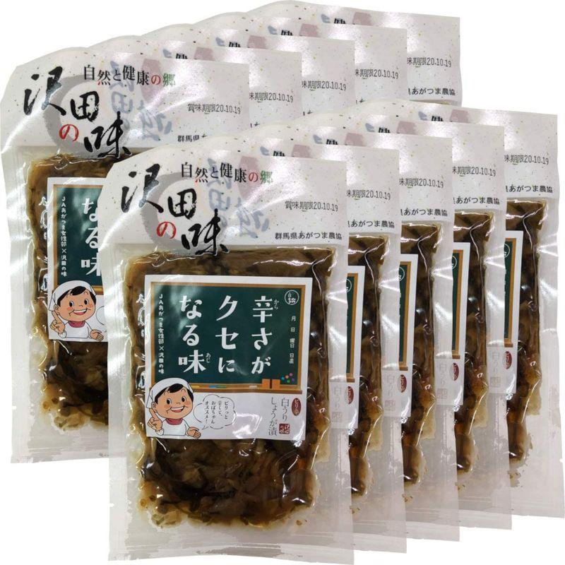 国産原料使用沢田の味 ピリ辛白うりしょうが漬 100g×10袋セット 巣鴨のお茶屋さん 山年園