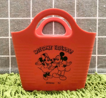 【震撼精品百貨】Micky Mouse_米奇/米妮 ~日本DISNEY迪士尼 米奇&米妮小物收納籃-紅*04556