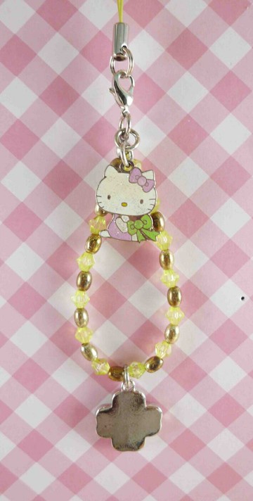 【震撼精品百貨】Hello Kitty 凱蒂貓 KITTY手機提帶-幸運草 震撼日式精品百貨