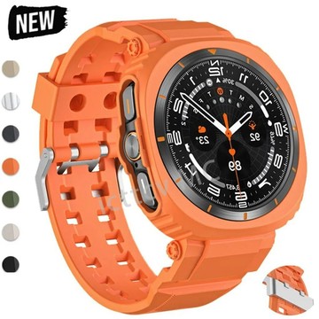【免運】三星 透明錶殼 + 錶帶三星 Galaxy Watch Ultra(2025)47MM 軟矽膠錶帶 三星8錶帶