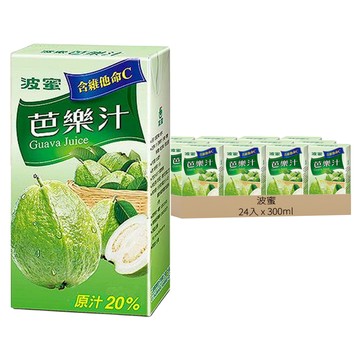 波蜜 含C芭樂汁  300ml  24入