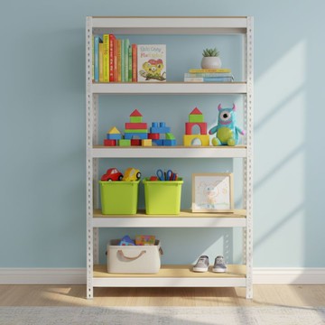 收納層架｜白色免螺絲角鋼｜長30-90公分