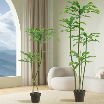 ??快速出貨 可開發票 新款仿真植物螺紋鐵落地盆栽室內家居客廳裝飾擺件造景假樹綠植