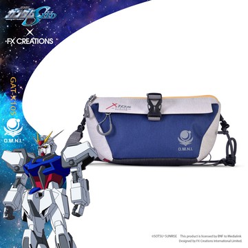 【機動戰士鋼彈SEED】GAT-X105 攻擊鋼彈 兩用腰包#藍 GUS231011-21