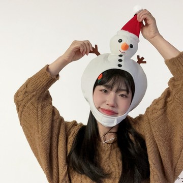 【聖誕節必備 台灣發貨】日韓少女心ins可愛搞怪聖誕節裝扮禮聖誕樹頭套帽子拍照表演道具