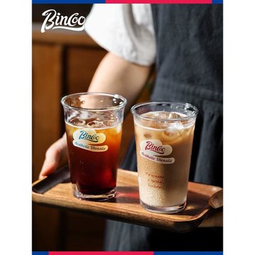 bincoo掛耳咖啡杯冰美式玻璃杯子設計感小眾家用牛奶杯果汁水杯