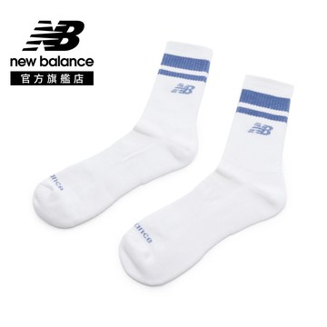 【New Balance】 NB 條紋中筒襪_中性_藍色_LAS51241WB
