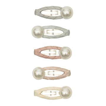 Mimi & Lula｜AW25_夢幻王國_珍珠迷你滴答夾5入