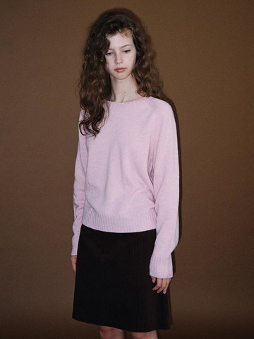 Bess round neck sweater (pink)