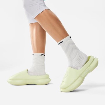 李寧韋德系列男子籃球場下拖鞋緩震回彈輕便舒適拖鞋ABTU003-B品