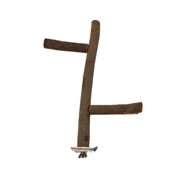 SANKO WILD 鳥分歧棲樹枝 尺寸W220 x D40 x H320mm  粗大支 深褐色  1個