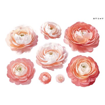 【10月新品4】20-22-0196 裁切紙・拼貼素材 陸蓮花