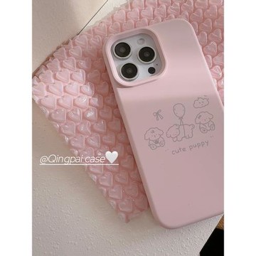 輕派液態硅膠卡通氣球小狗適用蘋果15promax手機殼iphone13新款14pro女款12日韓16pro創意可愛11全包plus軟殼