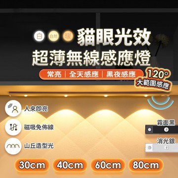 80公分磁吸式 貓眼感應燈 貓眼燈 山丘燈 感應燈 展示燈 led燈 公仔展示燈 櫥櫃感應燈