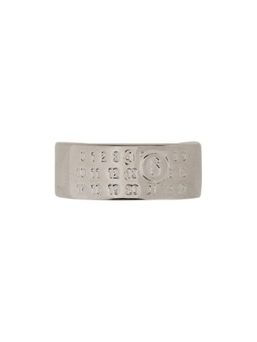 mm6 maison margiela "minimal numeric" band ring