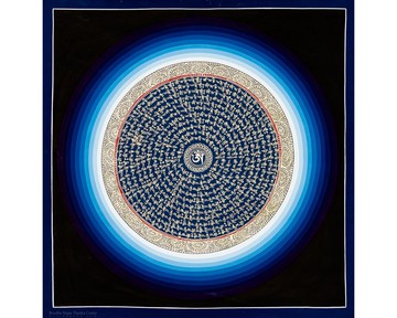 賦能咒語曼荼羅 – 獨特的療癒與內心平靜藝術作品