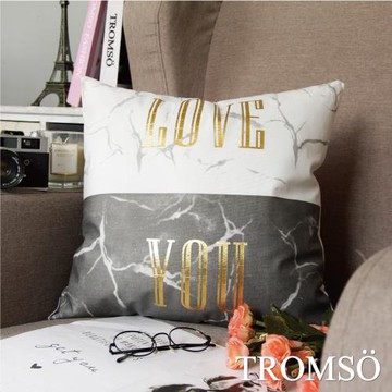 TROMSO-風尚北歐抱枕_44x44cm 黑白大理石
