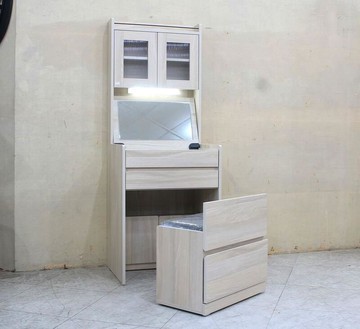 【歐風別館】雨果二尺楓木色掀蓋化妝台【基隆至台中免運費】