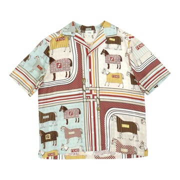 FENDI Kids BK 短袖襯衫