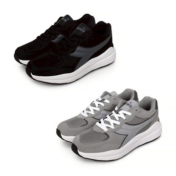 DIADORA迪亞多那 時尚運動男鞋 男運動鞋 男鞋 休閒鞋 復古 反光 輕量 透氣 保護後跟 足弓支撐 止滑 黑 灰