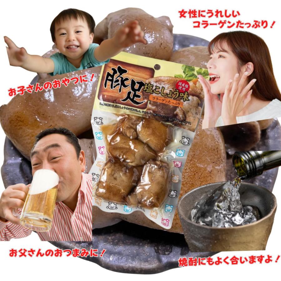 豚足 塩こしょう味 ボイル コラーゲン 180g×10袋 ネオフーズ竹森 おやつ おつまみ