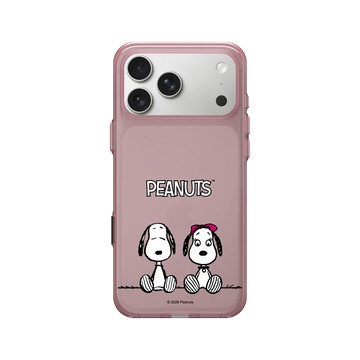 iPhone 17 Pro Max Clear (相機按鈕) 晶醺玫 - 史努比 Snoopy - With Belle