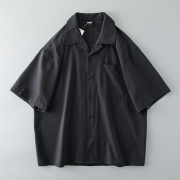 外貿品！復古寬鬆古巴領短袖襯衫 / 男女適穿 / 輕薄冰絲涼感 / 抗皺免燙 / 6色 / M到3XL【QTJ23227】