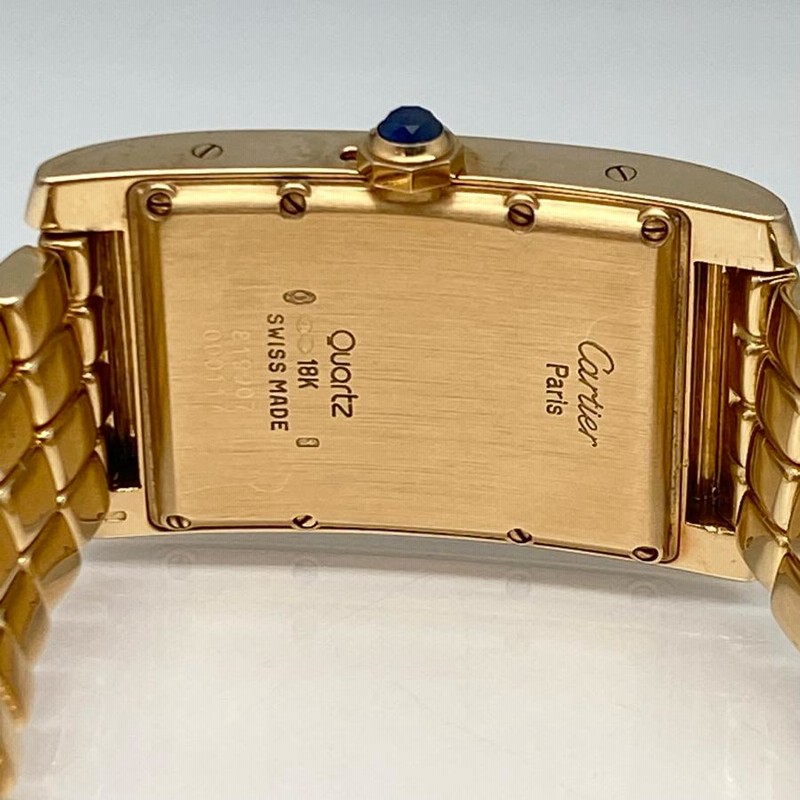 Cartier カルティエ タンクアメリカン LM ムーンフェイス K18 金無垢 ヴィンテージ 1986年製 希少品 クォーツ時計 |  LINEブランドカタログ