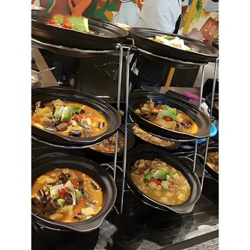 自助餐臺餐廳飯店明檔擺菜菜品展示盤商用架子砂鍋架菜架火鍋支架