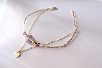 生日石系列 lIl|二月|紫水晶|手鏈|提升學業運|提升集中力|招貴人