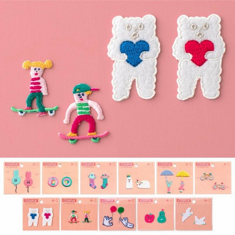 ワッペン アップリケ おしゃれ 刺繍 アイロン 男の子 女の子 キャラクター Aiueo セット おそろい ペア Couple 入園 入学 かわいい 1605aq Aqcp 通販 Lineポイント最大get Lineショッピング