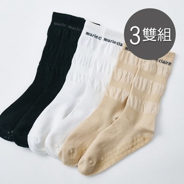 美麗佳人消臭止滑堆堆襪 中筒襪 22-26cm-3雙組(MC-A8)