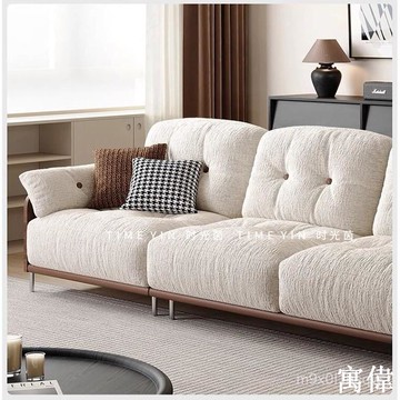 免運 破損補發法式複古雪尼爾絨沙髮客廳小戶型包豪斯風直排雲朵可拆洗布藝沙髮布藝沙發  布沙發 沙發 客廳沙發 小戶型沙發