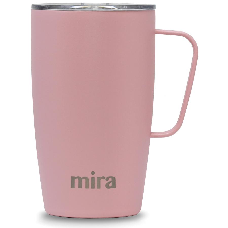 MIRA 18 oz Insulated Coffee Mug with Handle and Lid, Cup Holder  並行輸入品